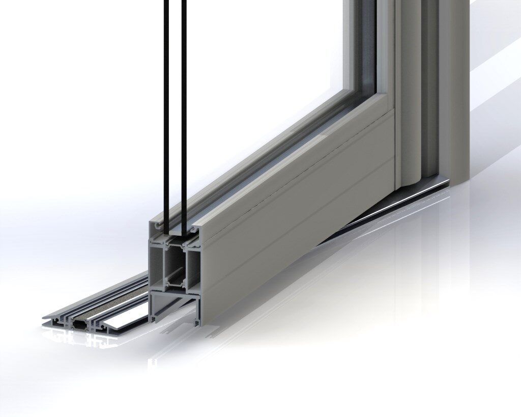 Jack Aluminium Commercial aluminium door cross section