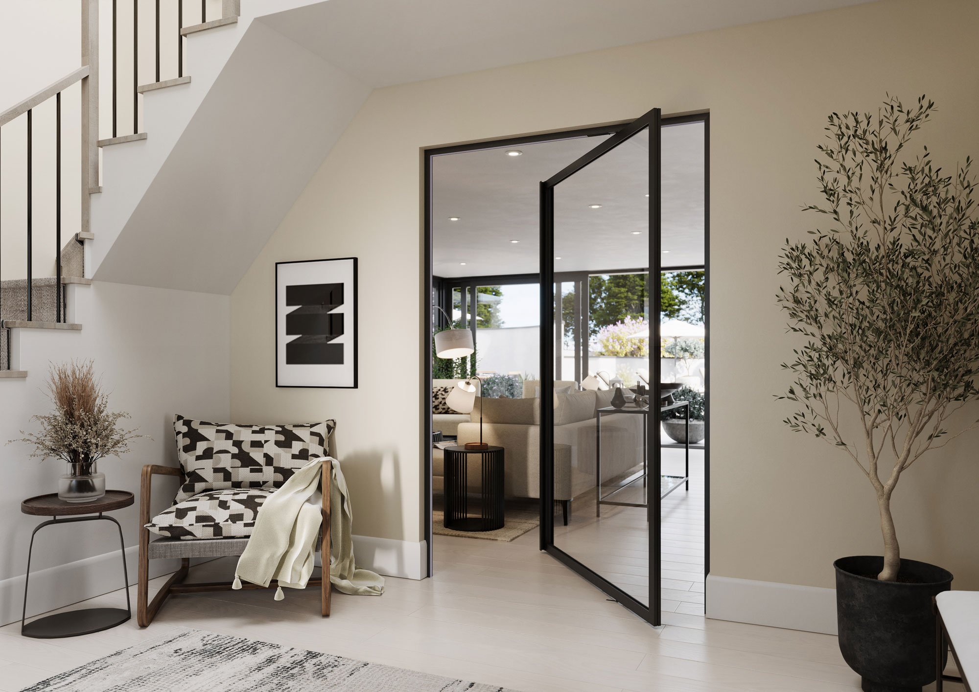 Internal Aluminium Pivot Door
